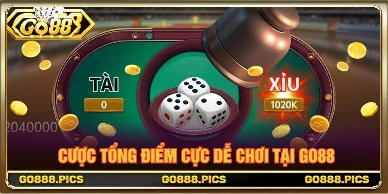 Cược tổng điểm cực dễ chơi tại GO88