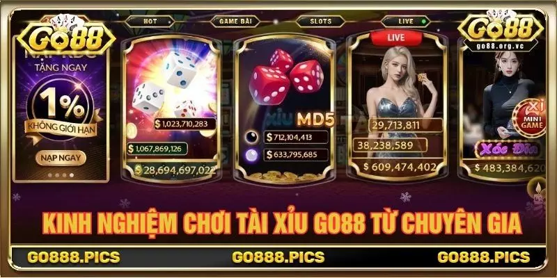 Kinh nghiệm chơi tài xỉu GO88 từ chuyên gia