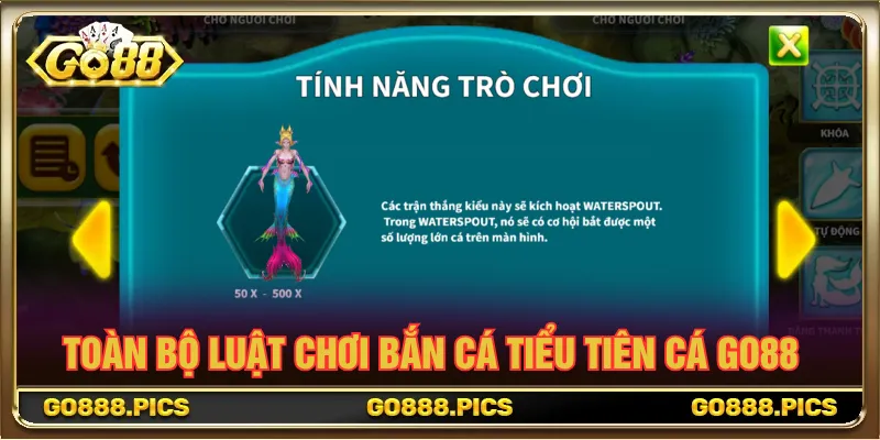 Sinh vật Bắn Cá Tiểu Tiên Cá Go88 quy định hệ số riêng