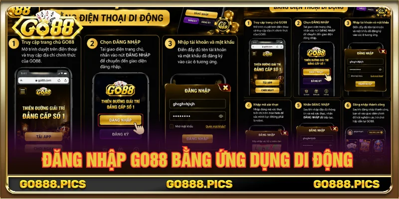 Đăng nhập GO88 bằng app trên điện thoại