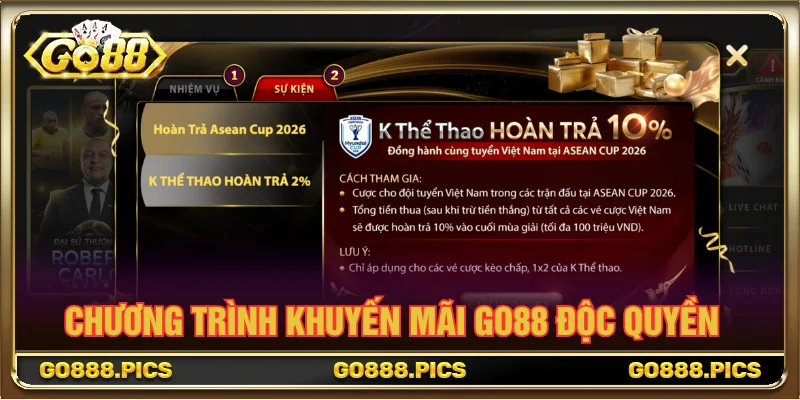 Giới thiệu chương trình đăng ký tặng 12% cho tân thủ